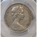 AUSTRALIA 1966 . TWENTY 20 CENTS COIN . VARIETY . WAVY 2 